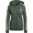 adidas Essentials Fleece 3-Stripes Full-Zip Hoodie - Green Oxide/White