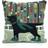 Liora Manne Front Porch Holiday Ice Dog Complete Decoration Pillows Green (45.72x45.72cm)