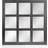 Stonebriar Collection Classic Square Black Wood Framed Accent Väggspegel 59.7x59.7cm