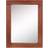 Stonebriar Collection Rustic Rectangular Redwood Wooden Frame Wall Mirror 45.7x61cm