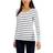 Tommy Hilfiger Striped Long-Sleeve Top - Bright White/Sky Captain