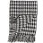 Saro Lifestyle Houndstooth Blankets White, Black (152.4x127cm)