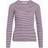 Mads Nørgaard 2x2 Cotton Stripe Tuba Top - Brunnera/Winetasting