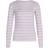 Mads Nørgaard 2x2 Cotton Stripe Tuba Top - White Alyssum/Lavendula