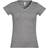 Sol's Moon V Neck Short Sleeve T-shirt - Grey Marl