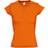 Sol's Moon V Neck Short Sleeve T-shirt - Orange