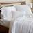BedVoyage Melange Duvet Cover White (276.86x238.76cm)