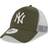 New Era New York Yankees Khaki A-Frame Trucker Cap - Green