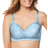 Comfort Choice Stay-Cool Wireless T-Shirt Bra - Pastel Blue Animal