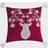 Levtex Home Villa Lugano Sleigh Bells Deer Complete Decoration Pillows Red (45.72x45.72cm)