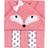 Hudson Hooded Towel & Five Washcloths Girl Fox