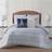 Oceanfront Resort Reef Bedspread Blue, White (228.6x172.72cm)