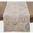 Saro Lifestyle Script Printed Tablecloth Beige (182.88x40.64cm)