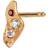 Stine A Petit Ile De L'Amour Earring - Gold/Multicolour