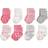 Hudson 8-Pack Dots and Stripes Chenille Socks - Pink/Grey