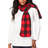 Woman Within Fleece Scarf - Classic Red Buffalo Plaid