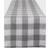 Design Imports Buffalo Check Tablecloth Grey (182.88x35.56cm)