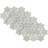 Design Imports Embroidered Snowflake Place Mat Multicolour (48.26x33.02cm)