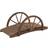 OutSunny 1m Wooden Garden Wheel Bridge