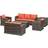 OutSunny 860-120V70 Outdoor Lounge Set, 2 Table incl. 2 Chairs & 2 Sofas