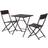 OutSunny 2-Seater Rattan Bistro Bistro Set, 1 Table incl. 2 Chairs