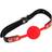 Bad kitty Roter Silikon Ball-Knebel