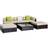 OutSunny 860-040 Outdoor Lounge Set, 1 Table incl. 3 Sofas