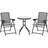 OutSunny 3 Piece Bistro Bistro Set, 1 Table incl. 2 Chairs