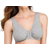 Leading Lady Meryl Front-Close Wire-Free Bra - Heather Grey