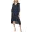 Tommy Hilfiger Long Sleeve Parade Midi Dress - Sky Captain