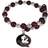 Julian Bowen Florida State Seminoles 400 Degrees Beaded Bracelet - Silver/Red/Transparent