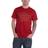 David Bowie Men David Bowie Phoenix Festival (Back Print) Slim Fit T-shirt Cardinal