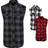 Brandit Checkshirt sleeveless Shirt, black-grey, XL, black-grey