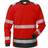 Fristads Fristads Hi-Vis langærmet T-shirt kl 7724 THV Advarselsrød/Sort