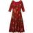 Desigual Flowers Dress - Red