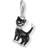 Thomas Sabo Sterling Enamel Zirconia Cat Charm 1725-041-11