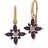 Gemondo Amethyst & Diamond Starburst Earrings in 9ct