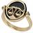Gemondo Zodiac Onyx Libra Flip Ring in 18ct Plated