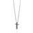 Fred Bennett Cross Pendant - Silver/Black