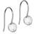 Blomdahl Pendant Bezel Earrings - Silver/Transparent