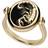 Gemondo Zodiac Onyx Scorpio Flip Ring in 18ct Plated