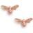 Olivia Burton Textured Bee Stud Earrings, Rose OBJAME24N