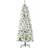 Homcom Prelit Artificial Snow Flocked with Warm LED Green&White Christmas Tree 180cm