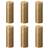 Bolsius Rustic Pillar Shimmer 4 pcs 190x68 mm Gold Candle