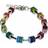 Coeur de Lion Geo Cube Bracelet - Silver/Multicolour