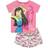 Mulan Girls Loyal Brave True Short Pyjama Set (13-14 Years) (Pink/Grey)