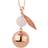 Bola Pregnancy Leaf Charm - Rose Gold/Pearl