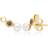 Gemondo Ear Climber Studs - Gold/Pearl/Transparent