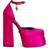 Versace Medusa Aevitas Platform Heels Deep Fuxia-Versace Gold