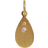Stine A Sparkling Teardrop Pendant - Gold/Green/Pink